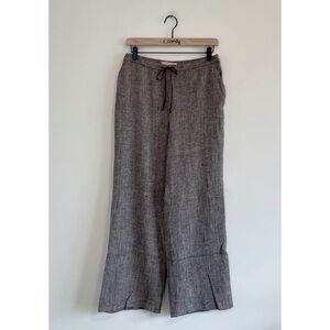 Luca Luca Silk and Wool Tan Trouser Pants